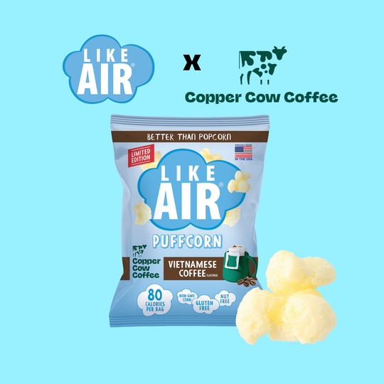 Copper Cow Coffee x Like Air Vietnamese Coffee Puffcorn & Latte Bundle