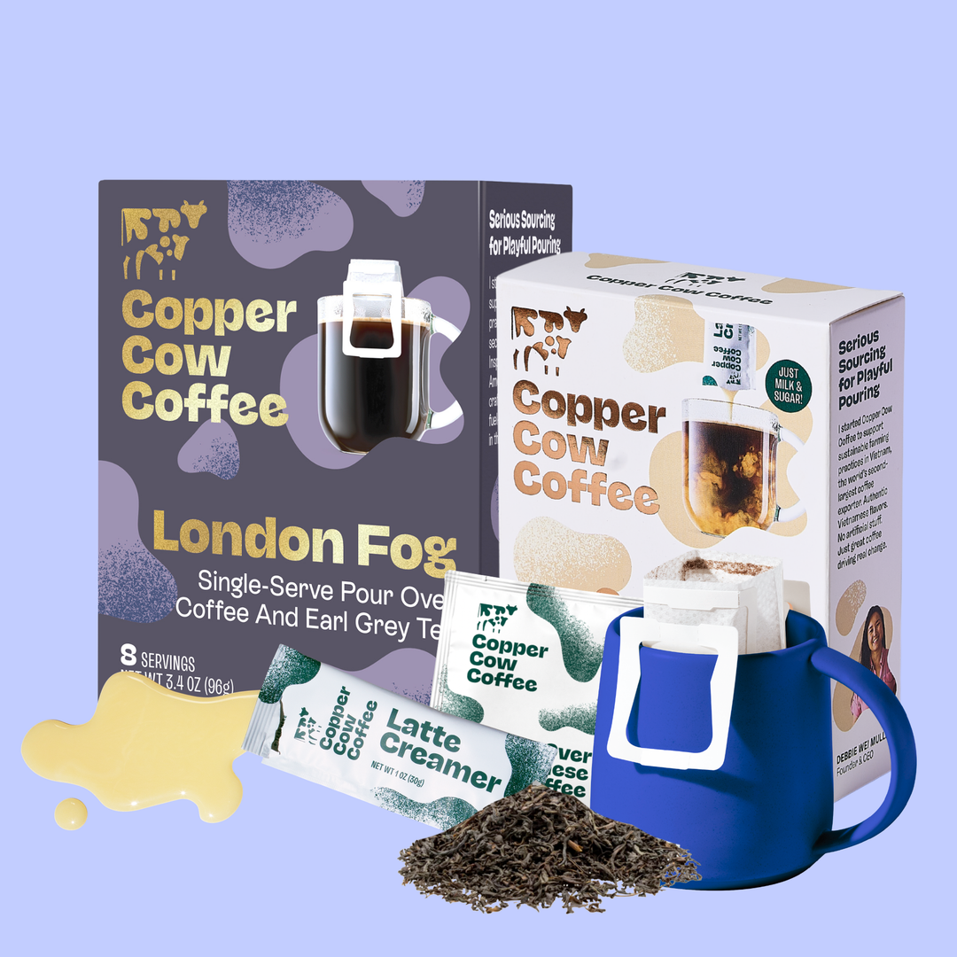 London Fog Latte Bundle - 8ct Copper Cow Coffee London Fog Latte Bundle - 8ct Copper Cow Coffee