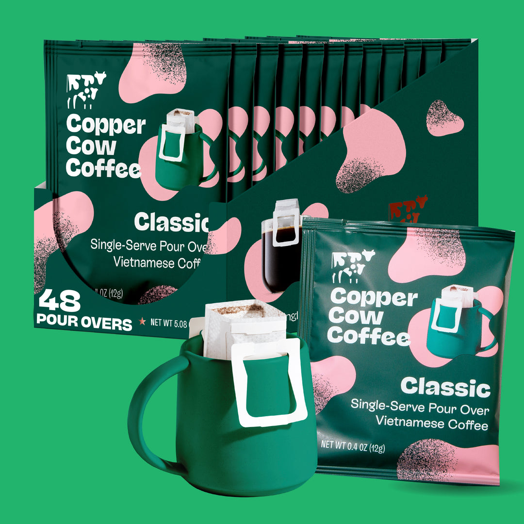 Classic Black Pour Over Coffee - 48ct – Copper Cow Coffee