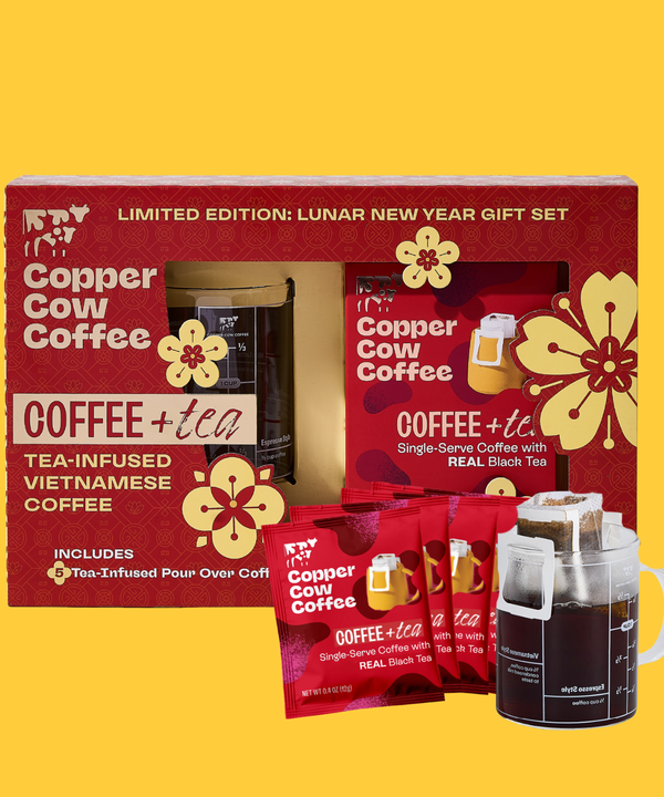 Coffee + Tea Lunar New Year Pour Over Coffee Gift Set (1 Mug + 1 5ct Coffee + Tea Pour Overs)