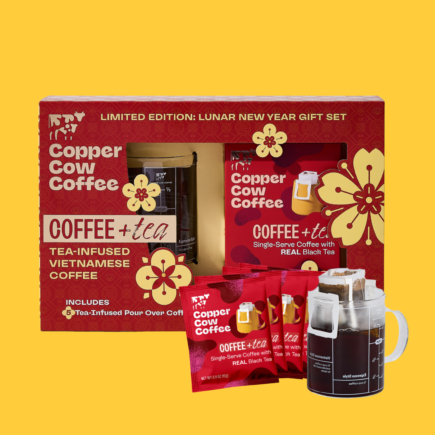 Coffee + Tea Lunar New Year Pour Over Coffee Gift Set (1 Mug + (1