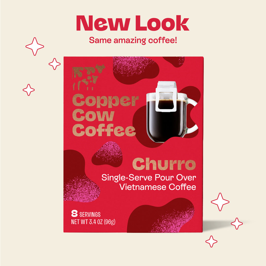 Churro Pour Over Coffee - 8ct – Copper Cow Coffee