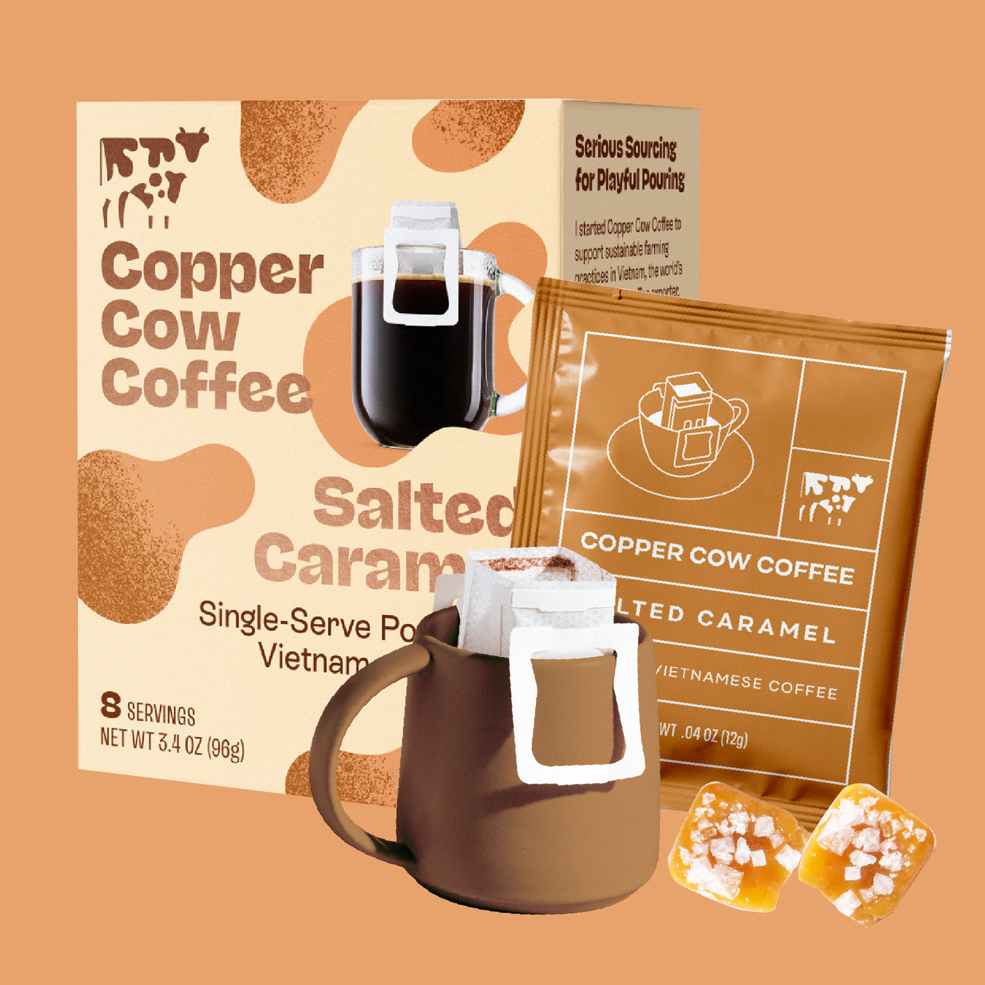 Salted Caramel Pour Over Coffee - 8ct