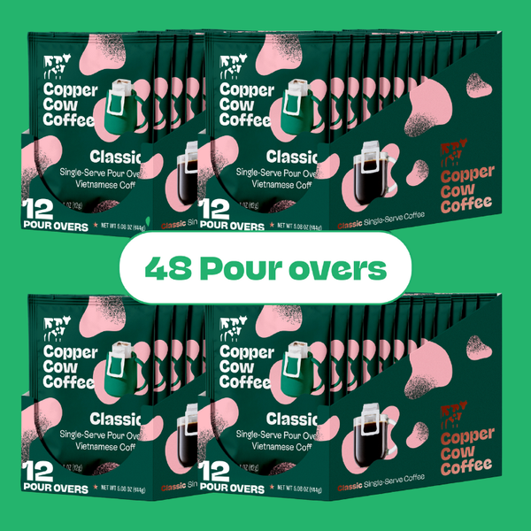 Classic Black Pour Over Coffee - 48ct – Copper Cow Coffee